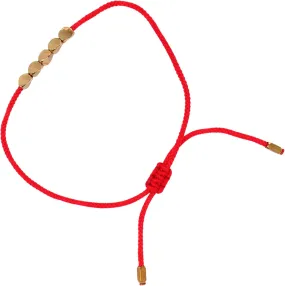 Homoyoyo Beautiful Red Rope Bracelet Knit Chain Jewelry Handmade Wrist Chain for Ladies Friendship Bracelet Garland