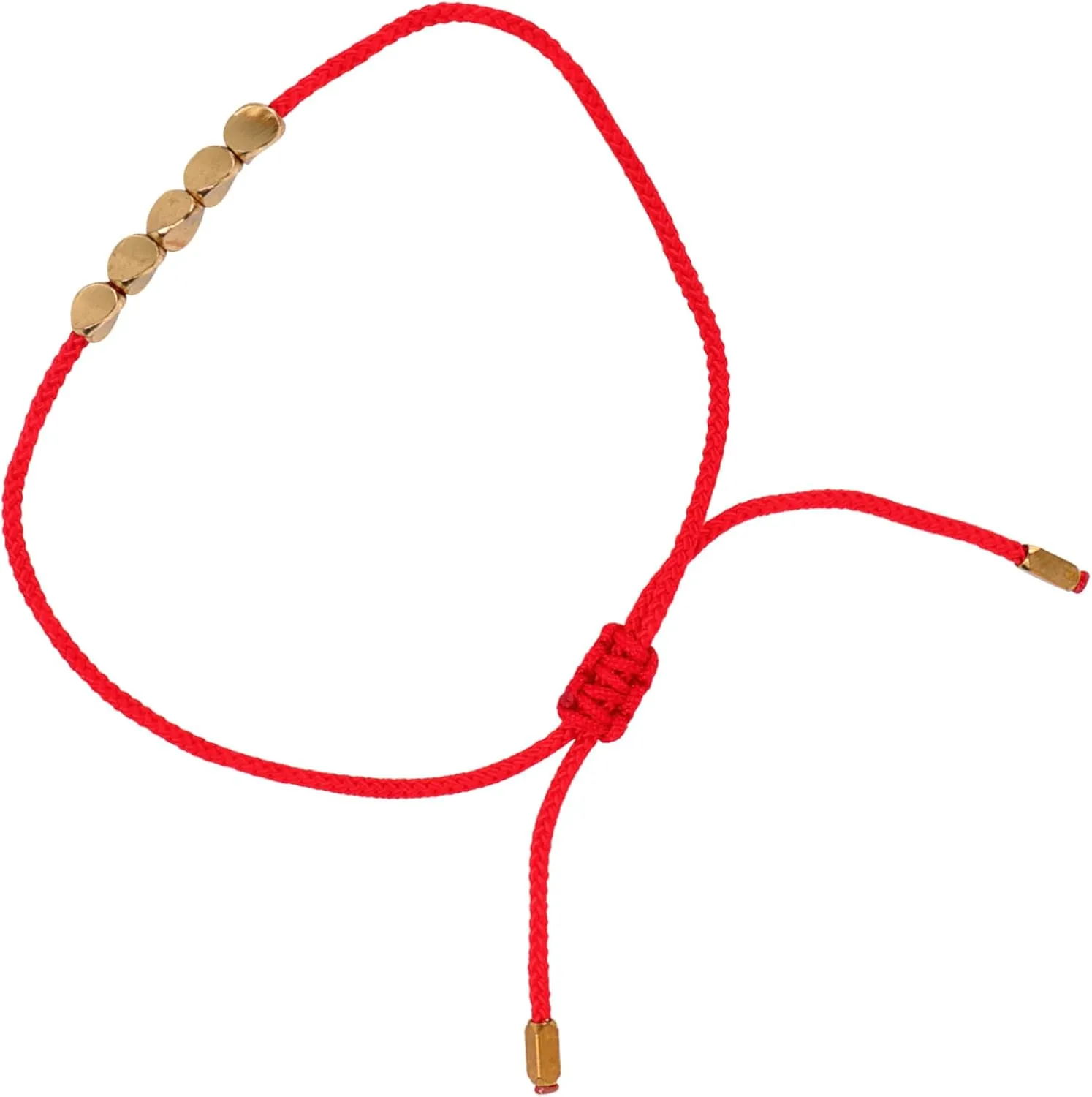 Homoyoyo Beautiful Red Rope Bracelet Knit Chain Jewelry Handmade Wrist Chain for Ladies Friendship Bracelet Garland