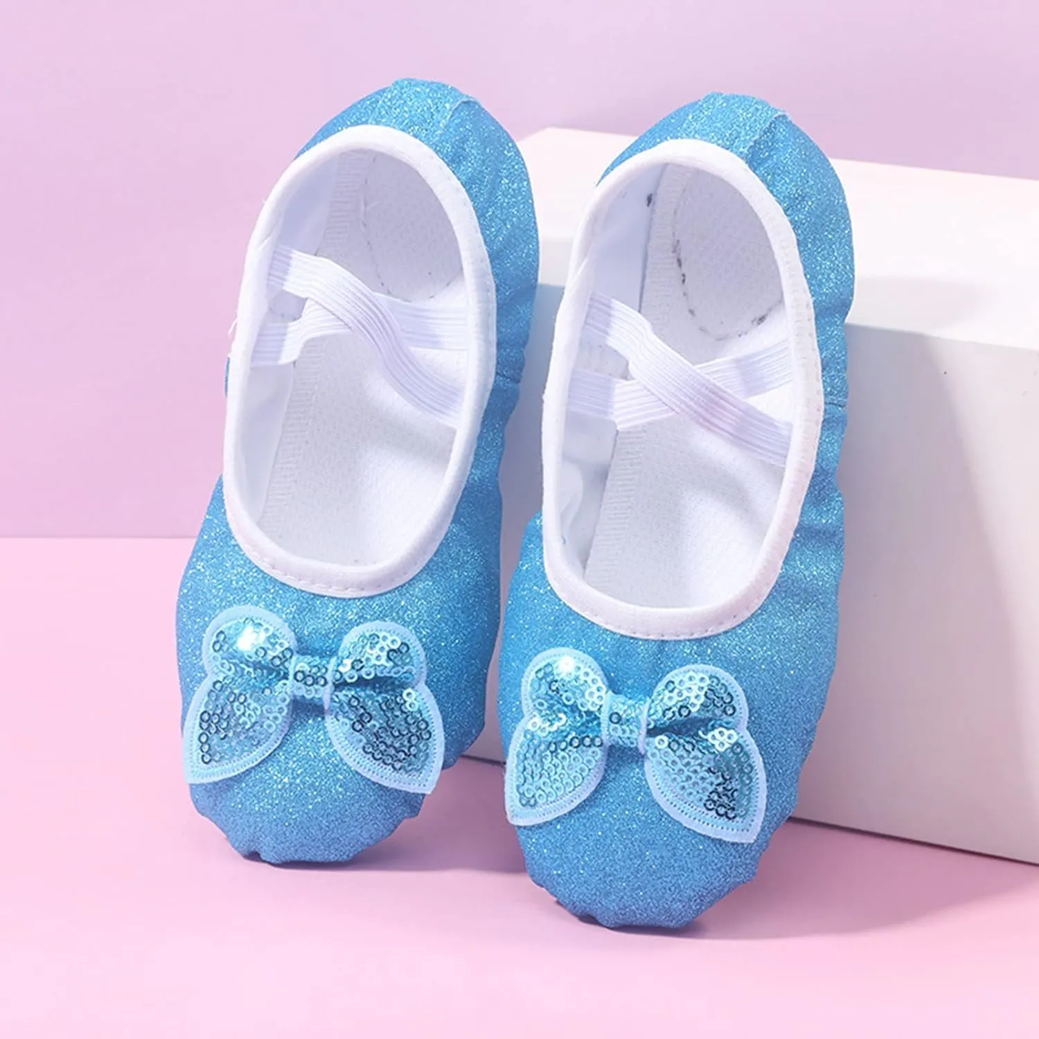 Infant Baby Shoes Children Shoes Dance Shoes Warm Dance Ballet Performance Indoor Shoes Yoga Solid Tied Canvas Shoes