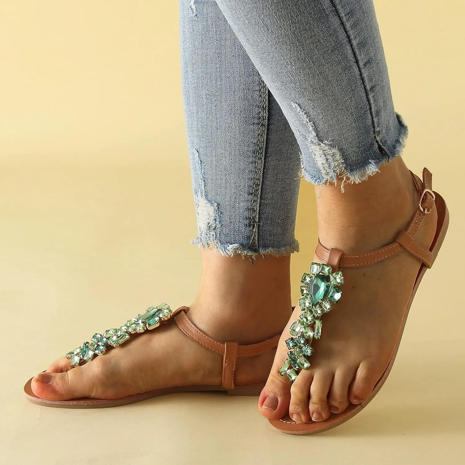 Ladies Shoes Flat Thong Sandals With Flat Flip Flop Sandals Platform Chunky Sandals for Women 10