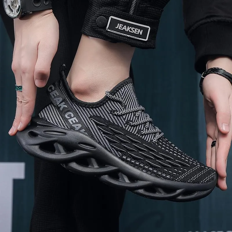 Large-Sized Fish-Scale Fabric Canvas Sneakers  Summer Thick-Sole Mens Shoes Coconut Shell Anti-Slip Sole
