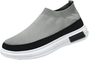 Lightweight Shoes Men Thick Sole Breathable Casual Shoes Breathable Non Slip Cloth Single Casual Fashion