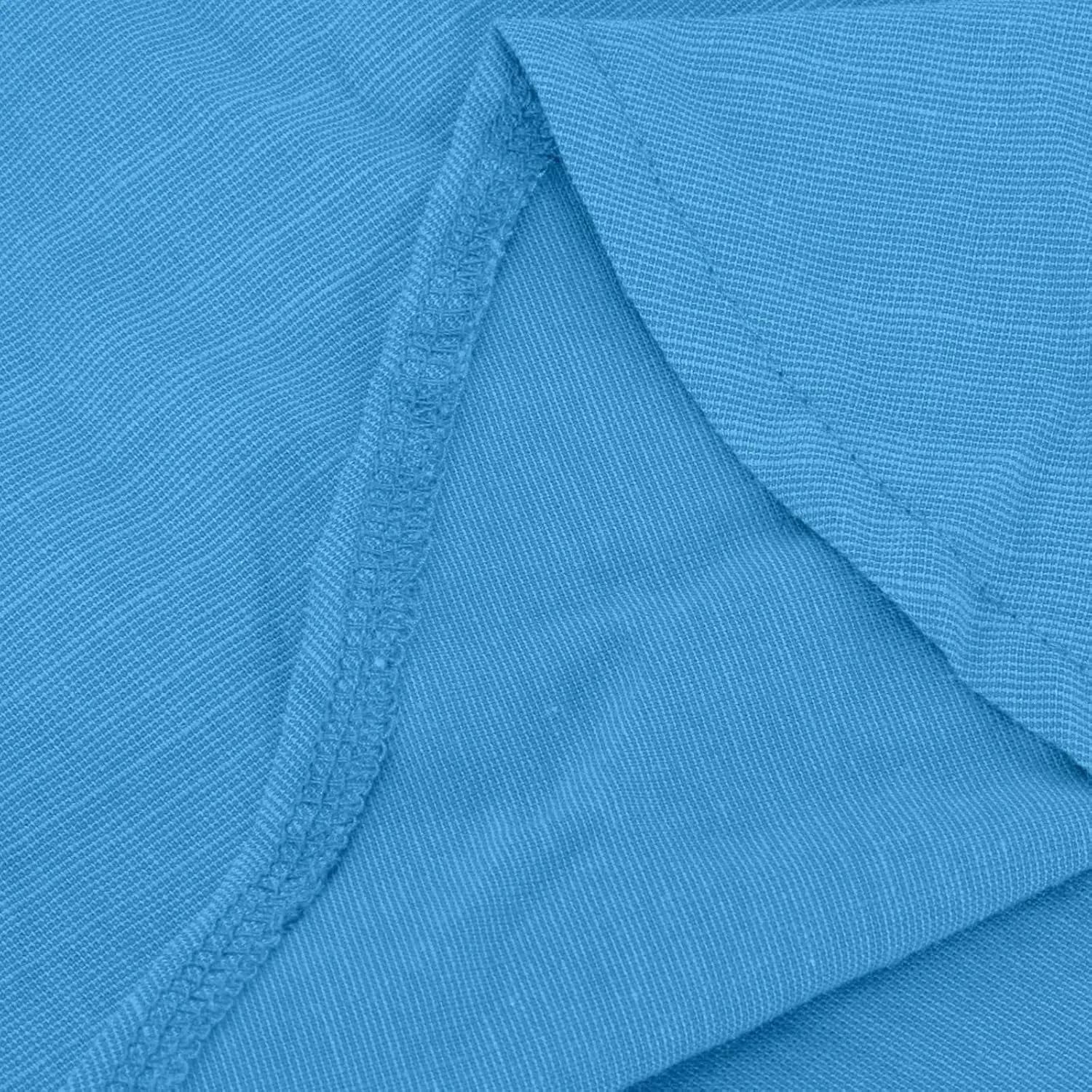 Linen Dresses for Women 2025 Casual Spring Loose Fit Lapel Shirt Dress Fashion Solid Color Button Pleated Dress