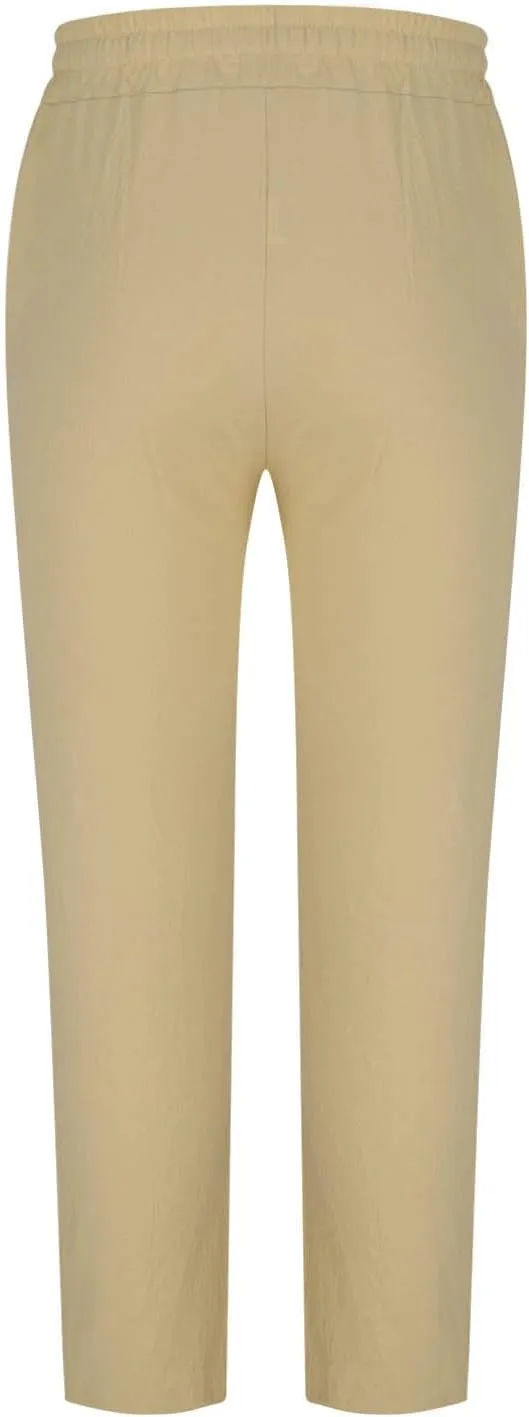 Linen Pants Men Drawstring Lightweight Beach Summer Yoga Pants Elastic Waist Slim Relaxed Fit Trousers with Pockets