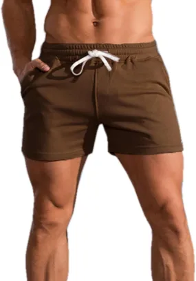 Mens 5.5 Inch Sweat Shorts Mens Athletic Gym Shorts 5 Inch Inseam Cotton Shorts for Men Gym Shorts with Pockets