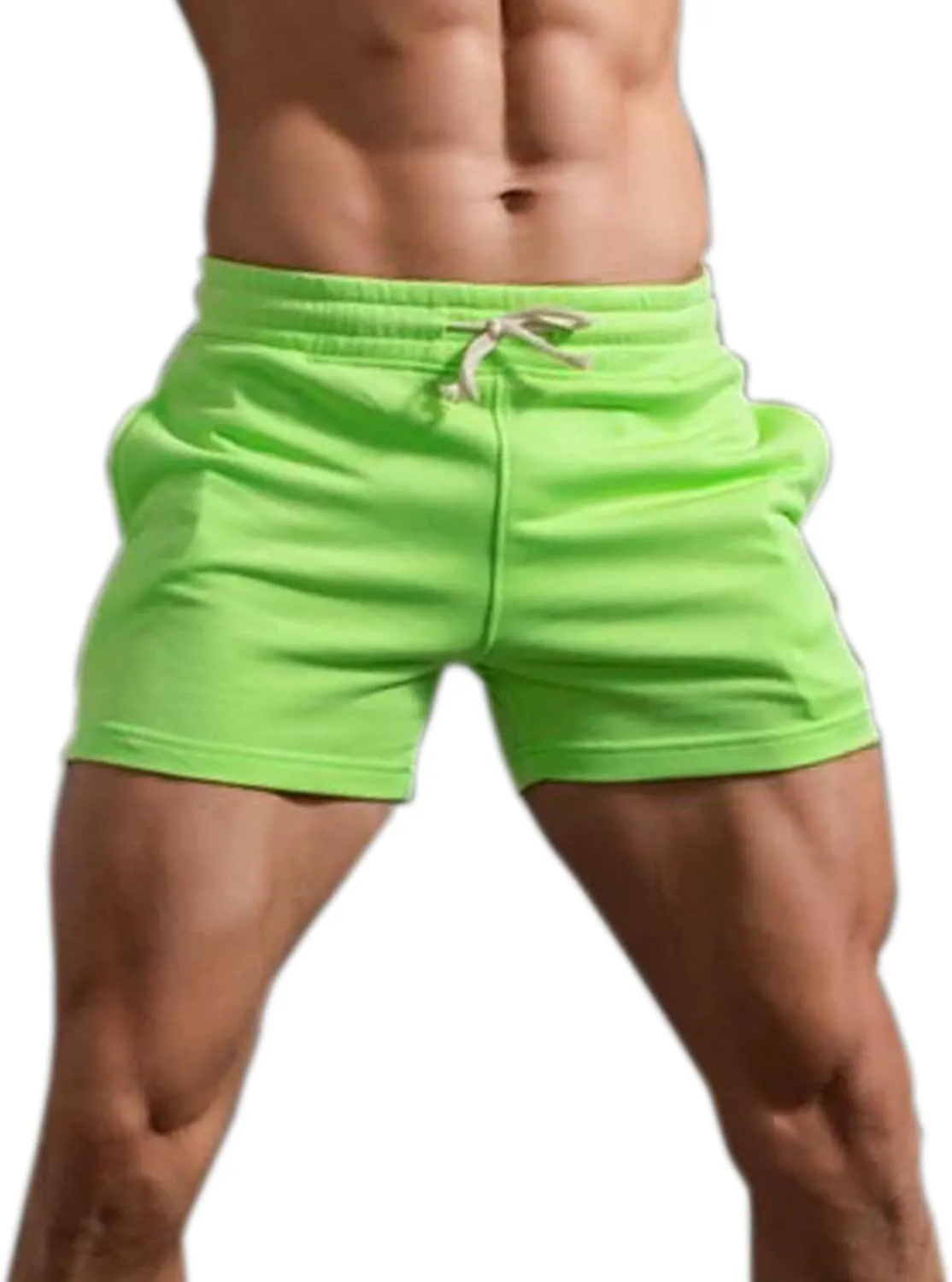 Mens 5.5 Inch Sweat Shorts Mens Athletic Gym Shorts 5 Inch Inseam Cotton Shorts for Men Gym Shorts with Pockets