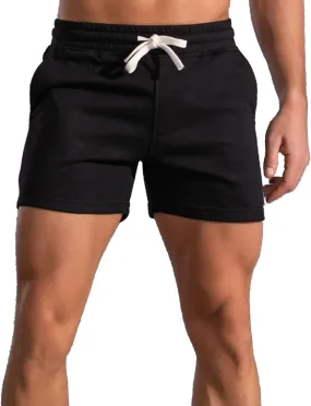 Mens 5.5 Inch Sweat Shorts Mens Athletic Gym Shorts 5 Inch Inseam Cotton Shorts for Men Gym Shorts with Pockets