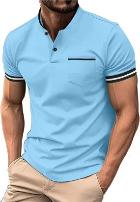 Mens Big and Tall Shirts Button Up Shirt for Sports and Leisure Mens Tshirts Mens Polo Shirts White Polo Shirts for