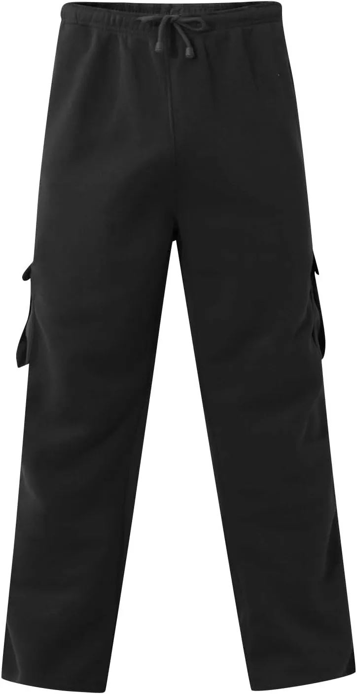 Men's Cargo Pants Casual Multiple Pockets Baggy Pants Vintage Elastic Waist Drawstring Cargo Sweatpants Trousers