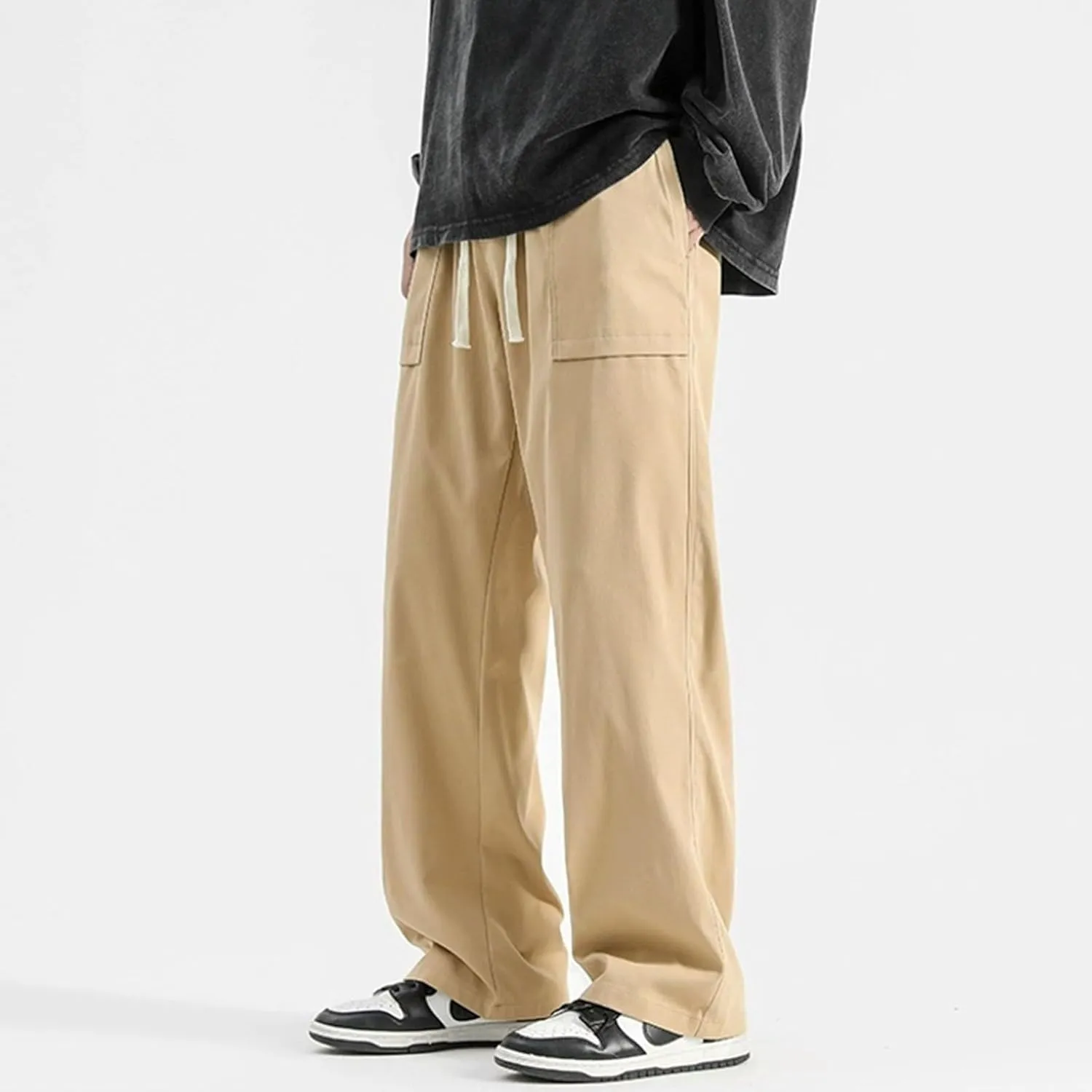 Men's Cargo Sweatpants Sports Jogging Trousers Cargo Trousers Men's Cargo Pants Multi-Pocket Zippered Slim Trousers