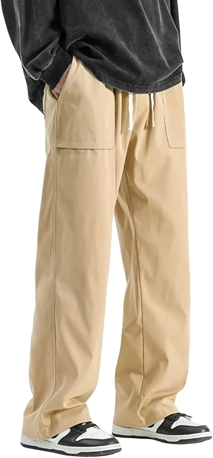 Men's Cargo Sweatpants Sports Jogging Trousers Cargo Trousers Men's Cargo Pants Multi-Pocket Zippered Slim Trousers