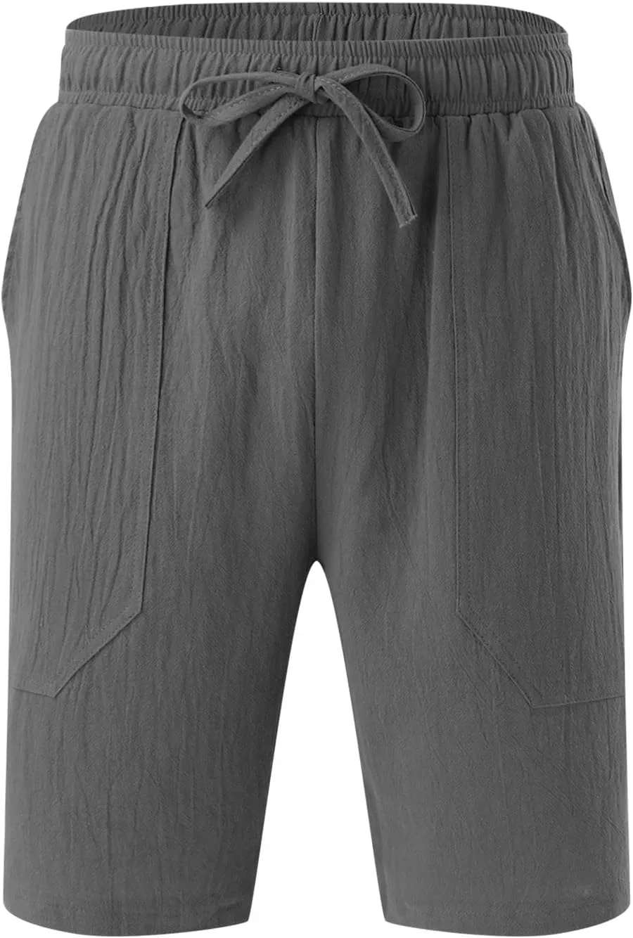 Men's Casual Classic Shorts Elastic Waist Drawstring Lightweight Summer Beach Shorts Vacation Quicky Dry Shorts