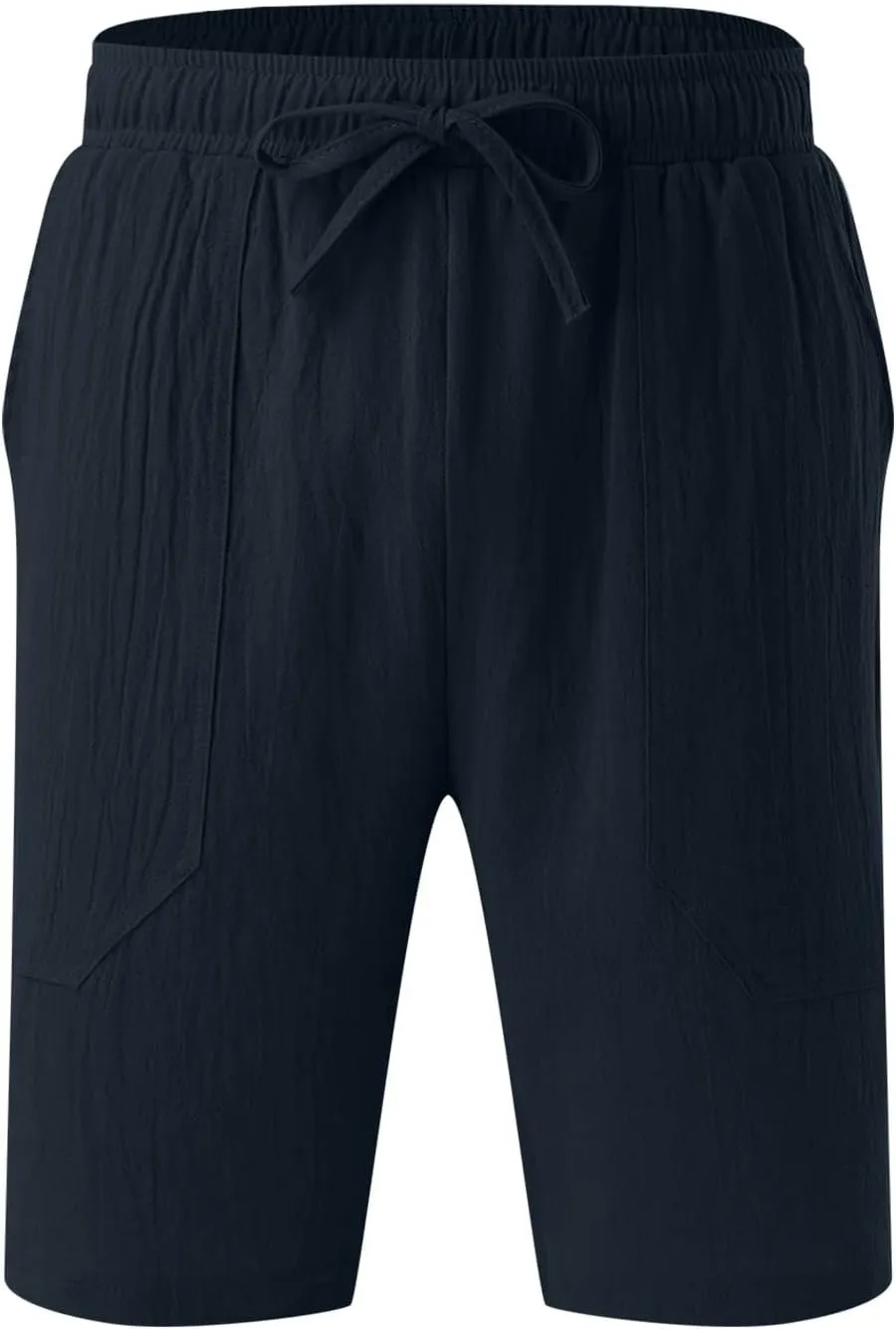 Men's Casual Classic Shorts Elastic Waist Drawstring Lightweight Summer Beach Shorts Vacation Quicky Dry Shorts