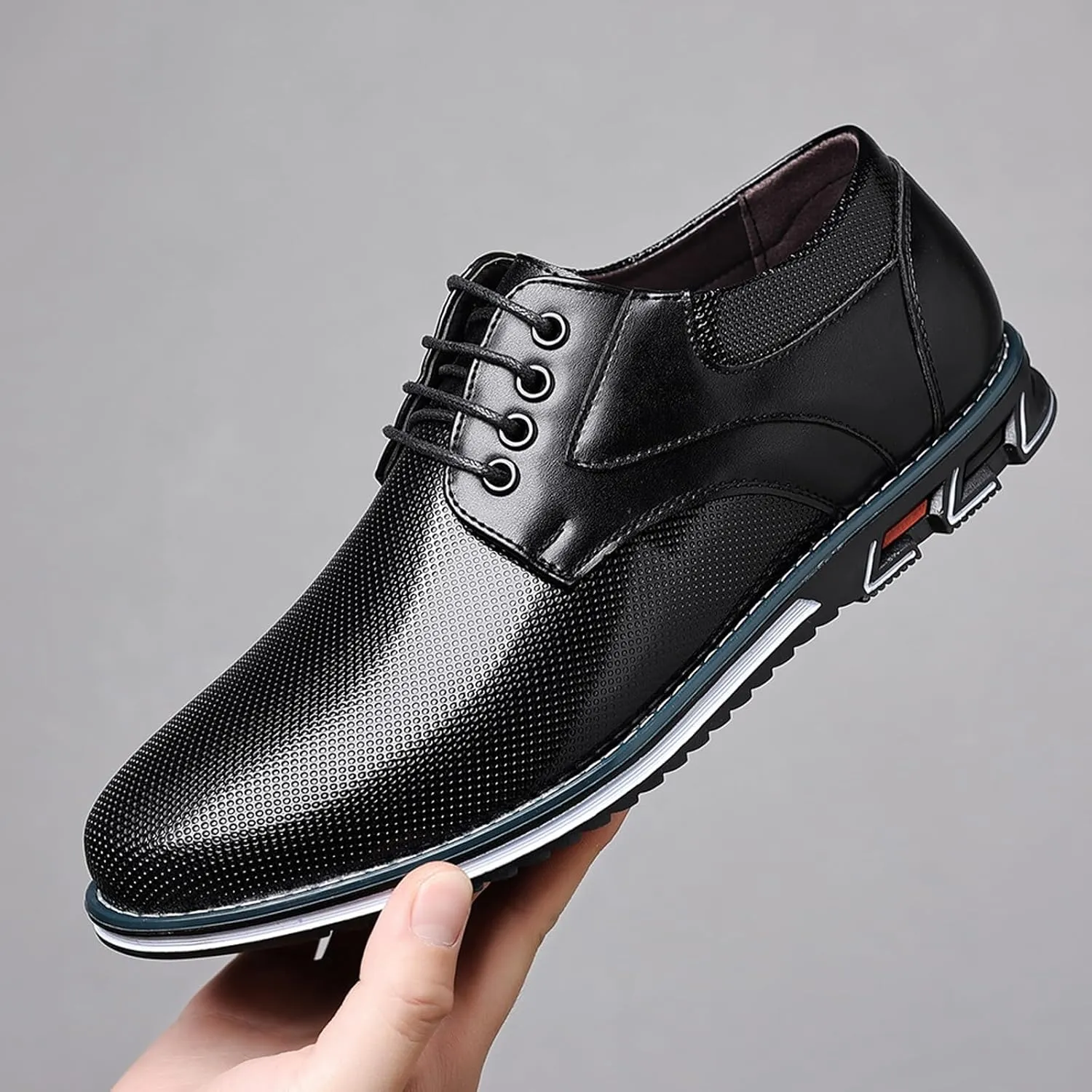 Men's Casual Dress Shoes Comfort Soft Men Oxfords Fashion Dress Business Derby Shoes Orthopedic Leather Shoes Walking Shoes