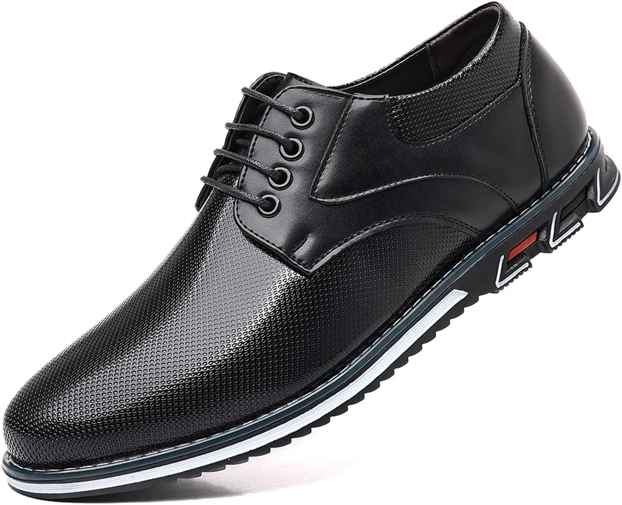 Men's Casual Dress Shoes Comfort Soft Men Oxfords Fashion Dress Business Derby Shoes Orthopedic Leather Shoes Walking Shoes