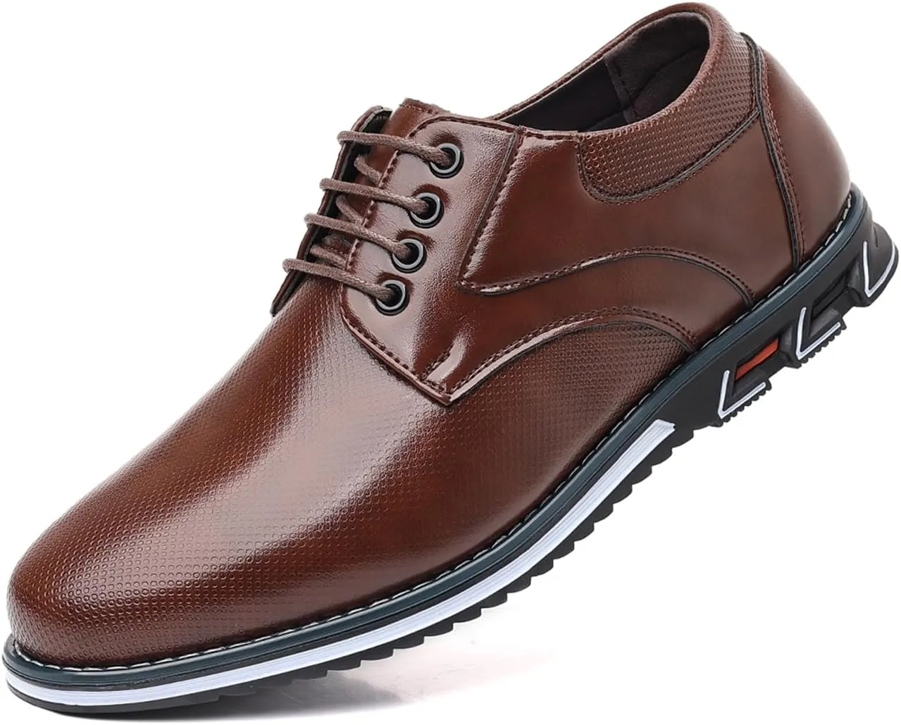 Men's Casual Dress Shoes Comfort Soft Men Oxfords Fashion Dress Business Derby Shoes Orthopedic Leather Shoes Walking Shoes