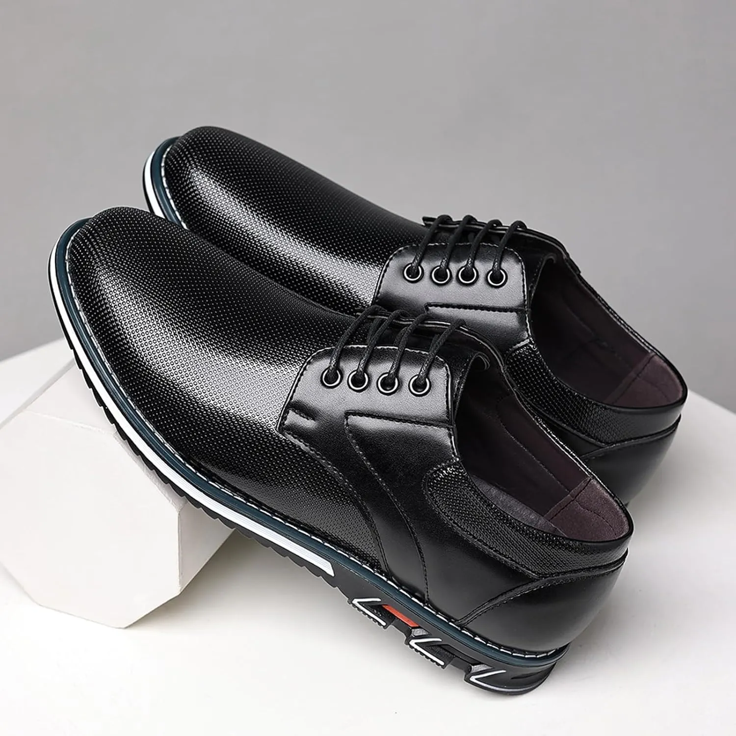 Men's Casual Dress Shoes Comfort Soft Men Oxfords Fashion Dress Business Derby Shoes Orthopedic Leather Shoes Walking Shoes