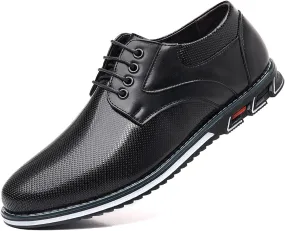 Men's Casual Dress Shoes Comfort Soft Men Oxfords Fashion Dress Business Derby Shoes Orthopedic Leather Shoes Walking Shoes