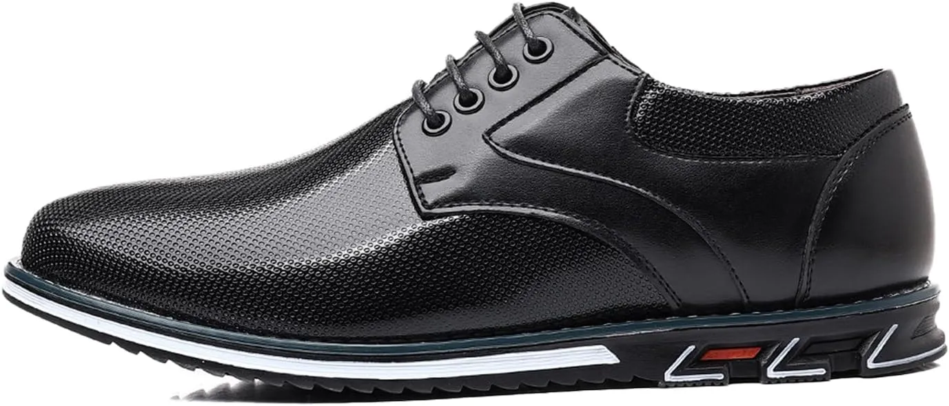 Men's Casual Dress Shoes Comfort Soft Men Oxfords Fashion Dress Business Derby Shoes Orthopedic Leather Shoes Walking Shoes