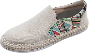 Men's Casual Low Boots Canvas Slip On Shoes in Spring and Summer Men Casual Driving Shoes