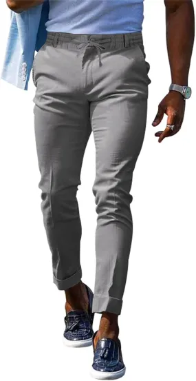 Men's Classic Stretch Chino Pants Big & Tall Extreme Motion Flat Front Regular Straight Pant Tapered Trousers for Work