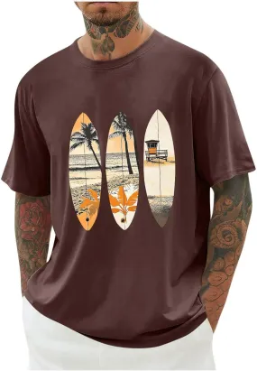 Men's Cotton T-Shirts Fashion T Shirt Summer Casual Crew Neck Short Sleeve Basic Solid Color Tee Shirts Tops