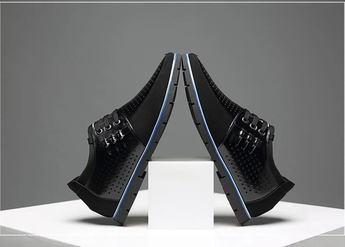 Men's Derby Dress Oxfords Lace-up Orthopedic Casual Walking Shoes Non-Slip Business Office Work Leather Shoes