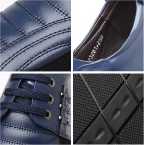 Men's Derby Dress Oxfords Lace-up Orthopedic Casual Walking Shoes Non-Slip Business Office Work Leather Shoes