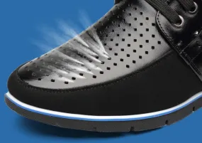 Men's Derby Dress Oxfords Lace-up Orthopedic Casual Walking Shoes Non-Slip Business Office Work Leather Shoes
