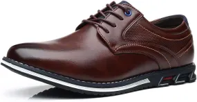 Mens Dress Shoes Breathable Business Oxford Derby Orthopedic Leather Shoes Casual Walking Driving Loafers