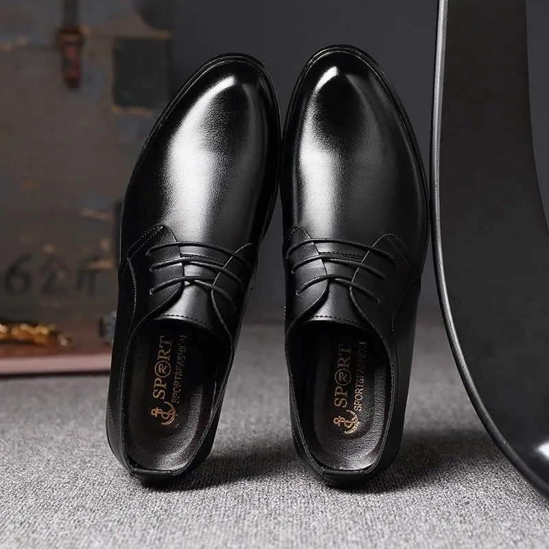 Men's Fashion Orthopedic Shoes Men Oxford Superior Flexural Leather Fashion Dress Shoes Business Walking Work Sneakers Comfortable Lightweight