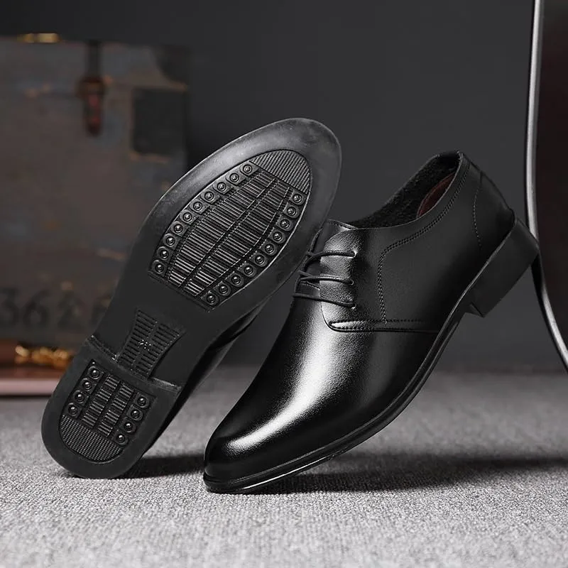 Men's Fashion Orthopedic Shoes Men Oxford Superior Flexural Leather Fashion Dress Shoes Business Walking Work Sneakers Comfortable Lightweight