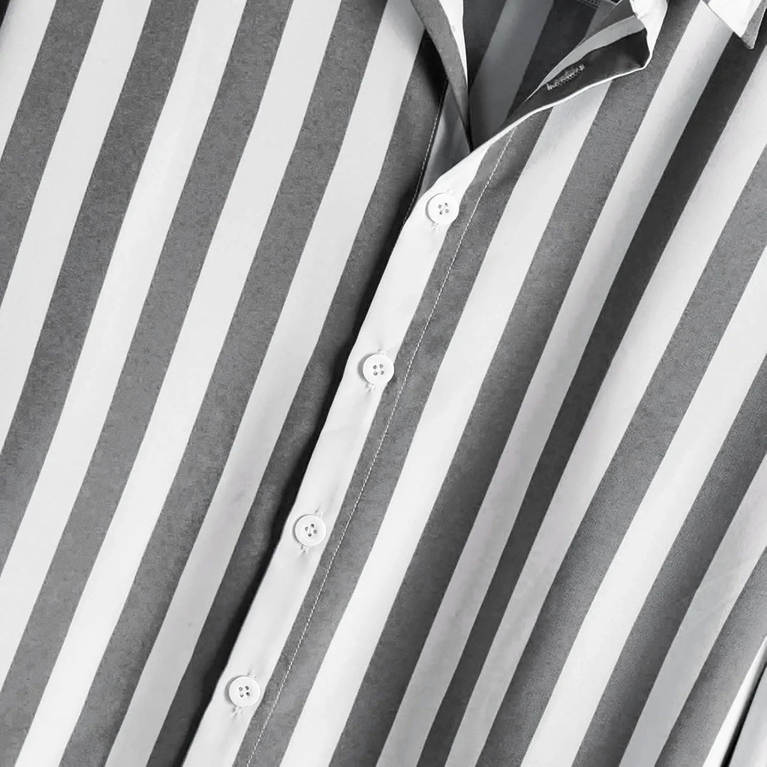 Mens Fashion Striped Shirts Beach Casual Button down Shirts Long Sleeve Dress Shirts Regular Fit Summer Fall Shirts