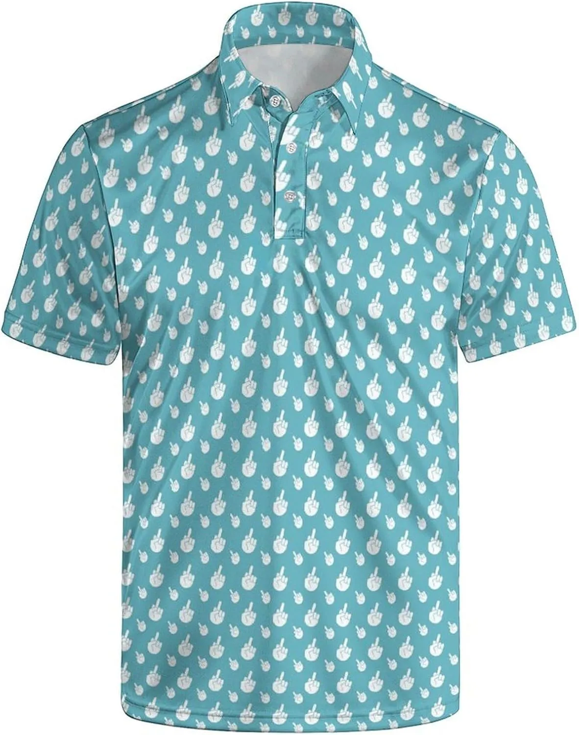 Mens Golf Shirts Shark Golf Polo Shirts for Men Short Sleeve Polo Shirts Golf Mens Polo