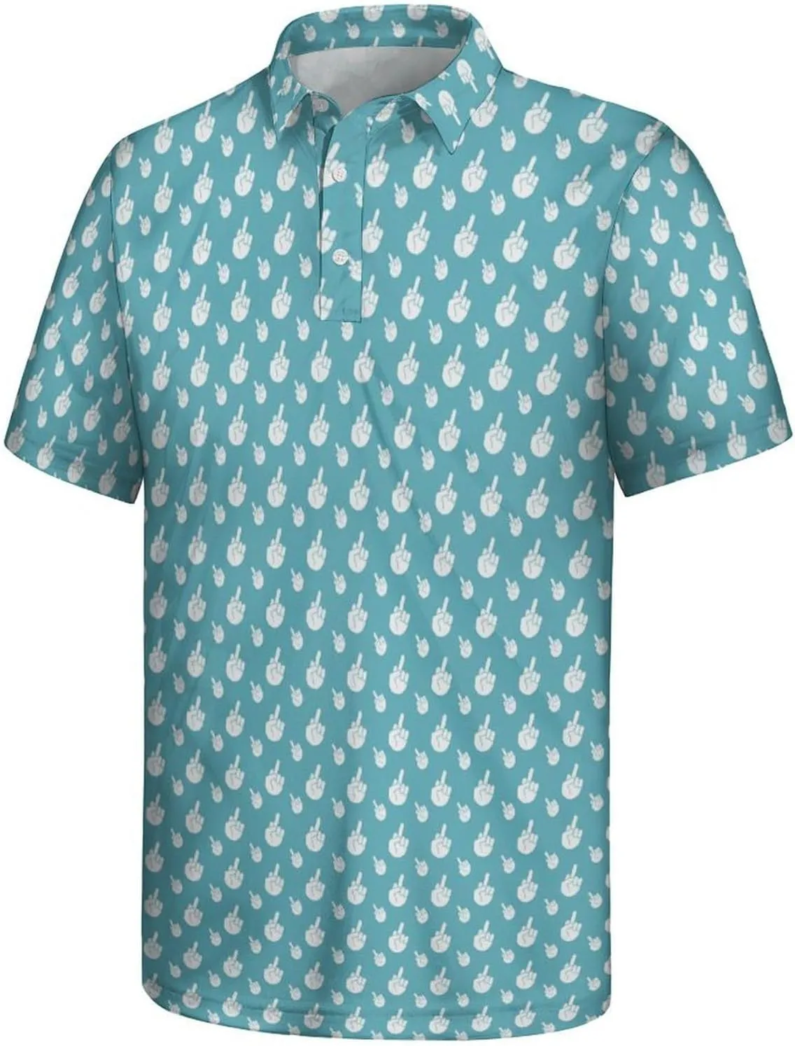 Mens Golf Shirts Shark Golf Polo Shirts for Men Short Sleeve Polo Shirts Golf Mens Polo