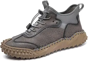 Mens Hiking Shoes, Mens Leather Boots, Slip-Ons Lightweight Comfortable Casual Chukka Boots Mens Fashion Sport Business