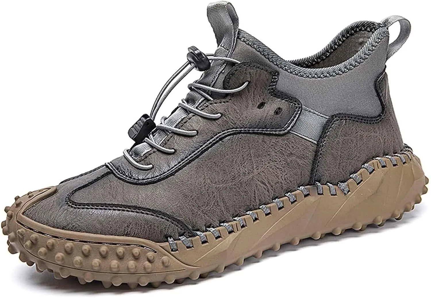 Mens Hiking Shoes, Mens Leather Boots, Slip-Ons Lightweight Comfortable Casual Chukka Boots Mens Fashion Sport Business