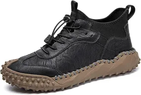 Mens Hiking Shoes, Mens Leather Boots, Slip-Ons Lightweight Comfortable Casual Chukka Boots Mens Fashion Sport Business