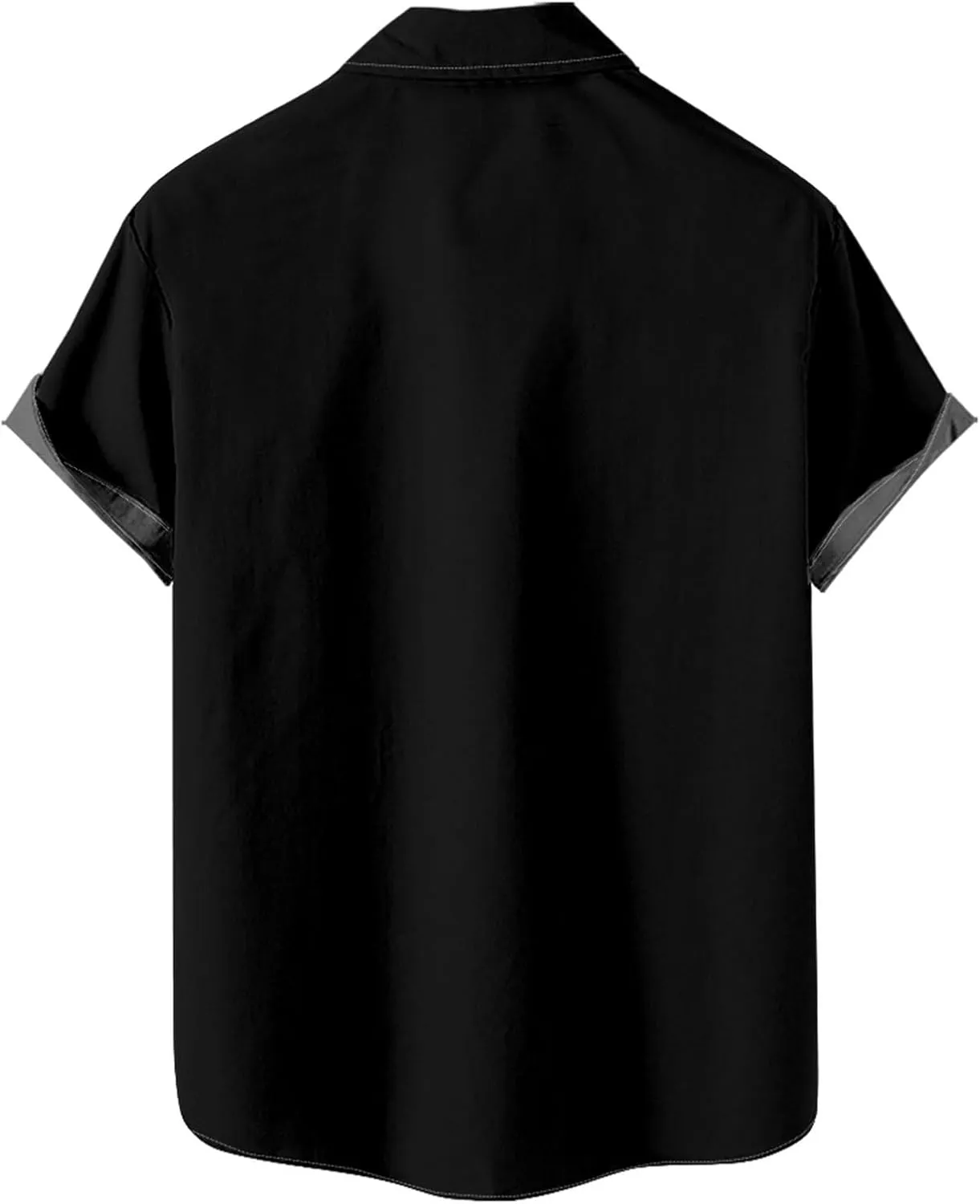 Mens Linen Shirt Mens Short Sleeve Button Down Shirts Collared Summer Beach T-Shirts Vacation Tops