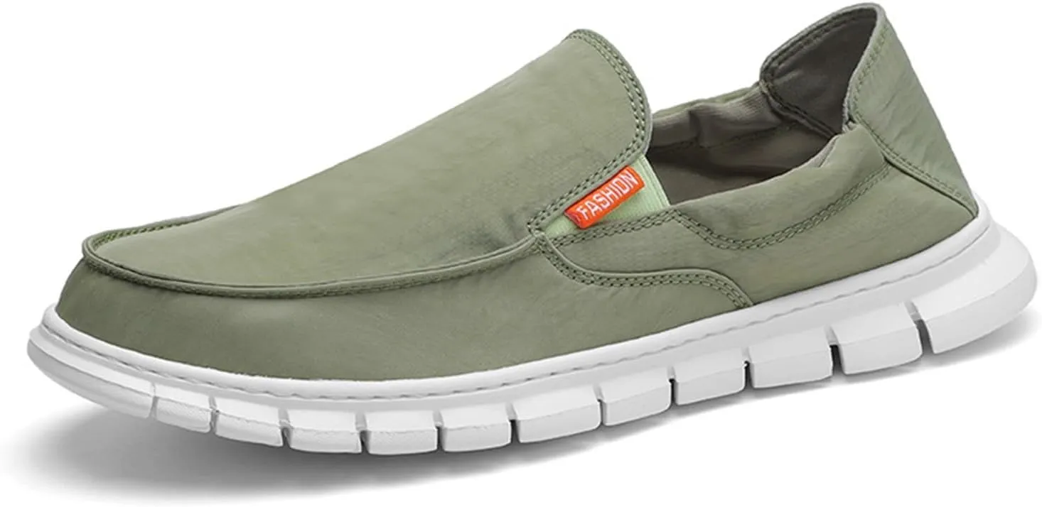 Men's Loafers & Slip-ons,Fashion Quick Dry Lightweight Mens Boat Shoes,Casual Breathable Mesh Deck Shoes Mens,Slip Resistant Sole,for All Weather