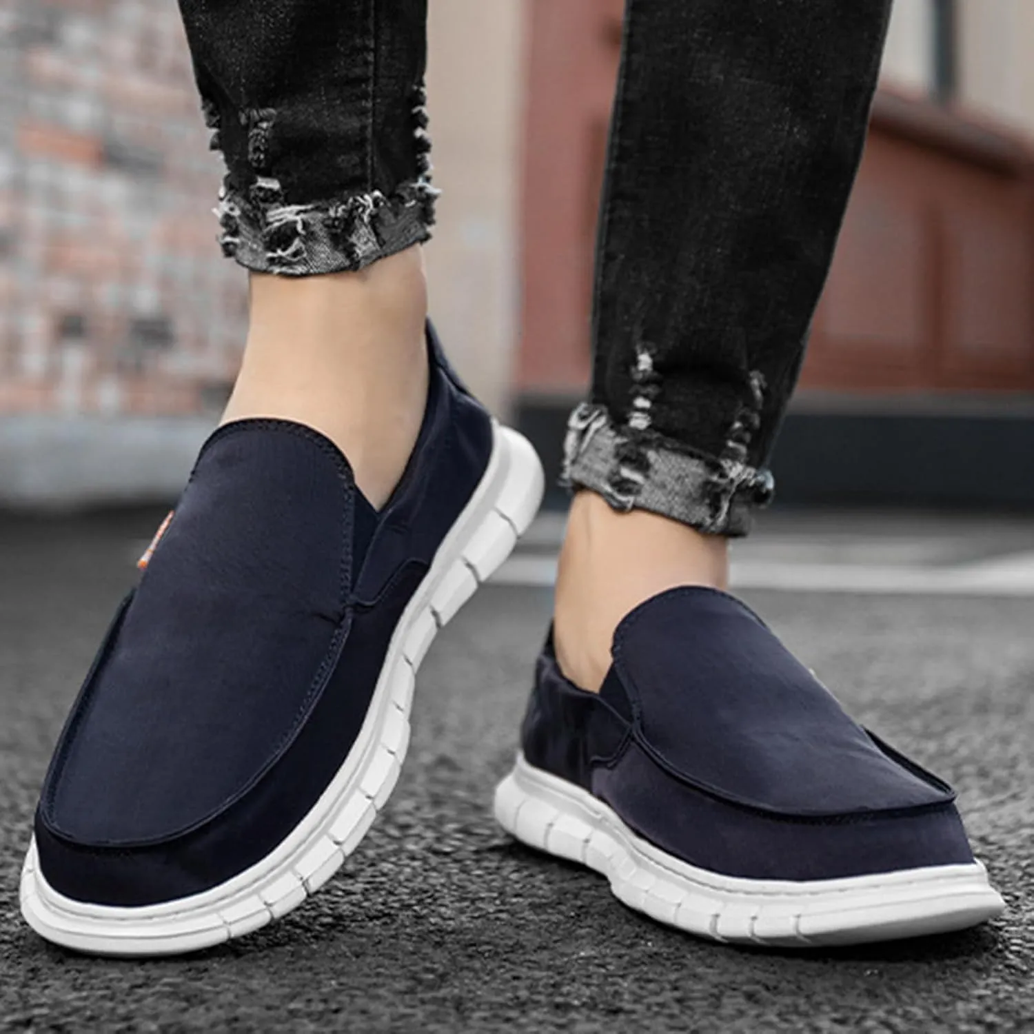 Men's Loafers & Slip-ons,Fashion Quick Dry Lightweight Mens Boat Shoes,Casual Breathable Mesh Deck Shoes Mens,Slip Resistant Sole,for All Weather