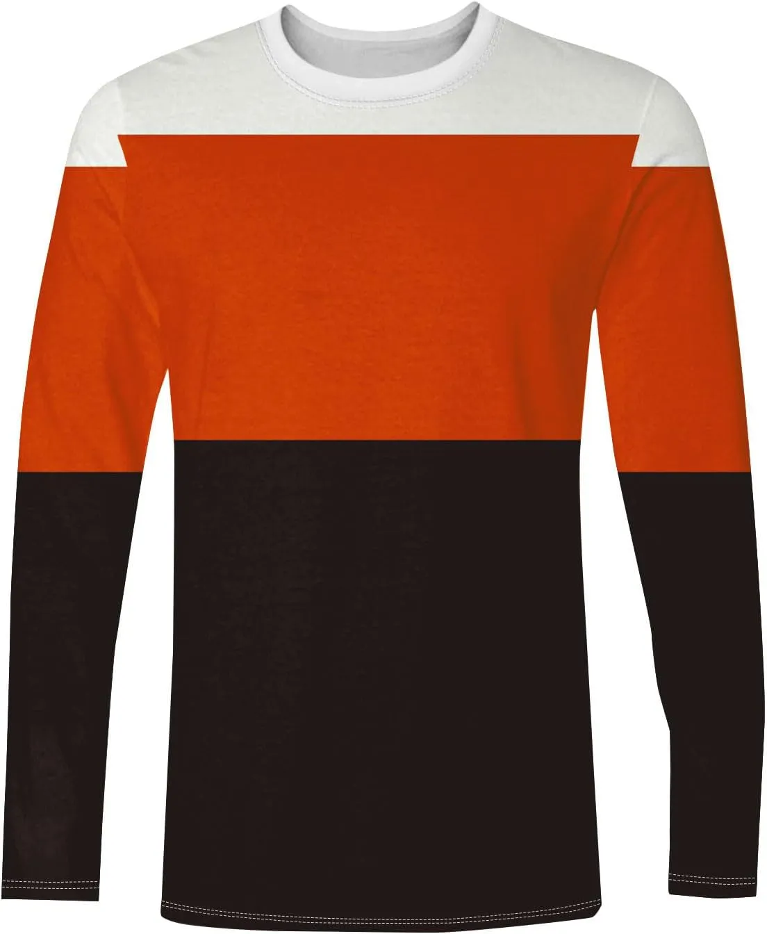 Mens Long Sleeve Striped T-Shirts Crewneck Basic Shirts Tee Shirts for Men Casual Lightweight T Shirts Tops