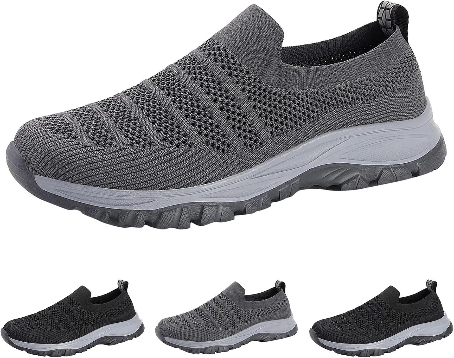 Men's Mesh Fabric Sneakers Men Summer Outdoor Hiking Shoes Mountaineering Non Slip Thick Mesh Breathable