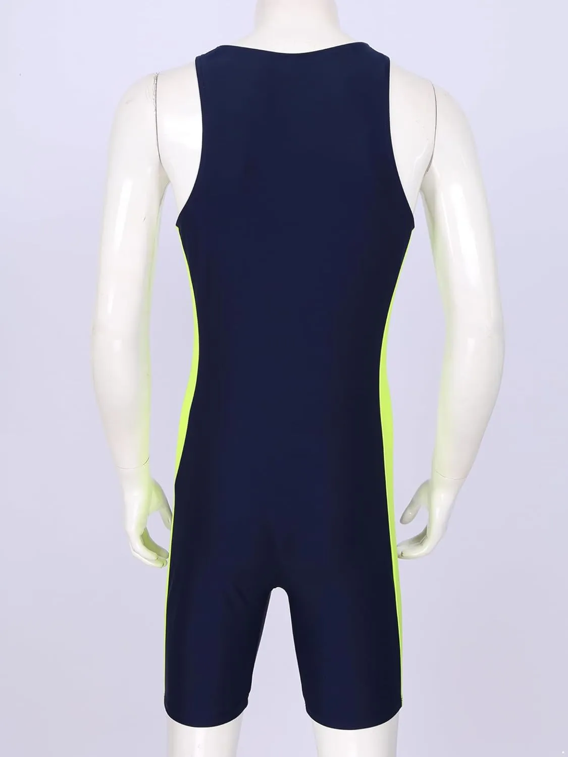 Mens One Piece Rash Guard Swimsuit Surfing UPF 50  Sun Protection Bathing Suits