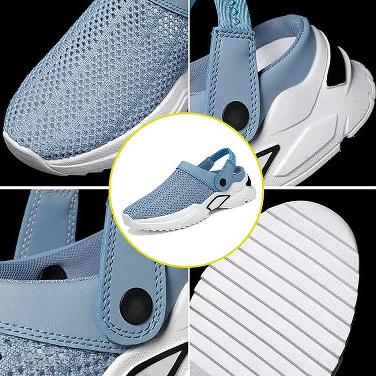 Men's Orthopedic Hollow-Out Summer Sandals,Mesh Shoes Sandals Mens,Mens Orthopedic Slippers