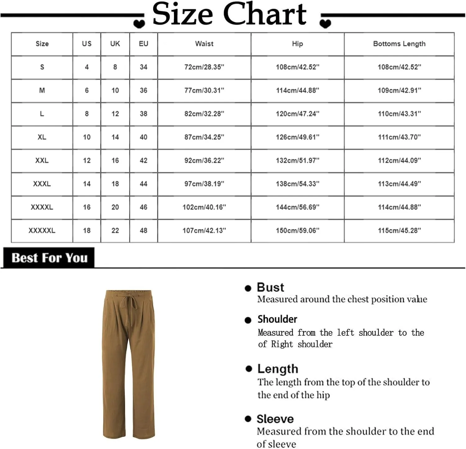 Men's Pants Vacation Summer Elastic-Waisted Loose Fit Trendy Work Pant High-Waisted Comfortable Breathable Trousers