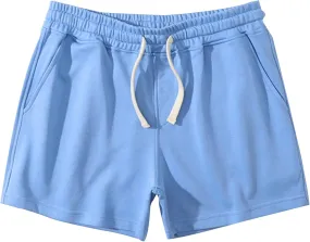 Men's Regular Tight Fit Gym Shorts Lightweight Bodybuilding Athletic Shorts Elastic Waist lounge Training Shorts