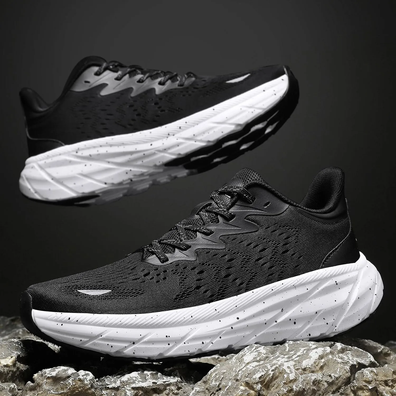Mens Running Shoes Walking Sneakers Breathable Lightweight Soft Sole Trail Running Shoes