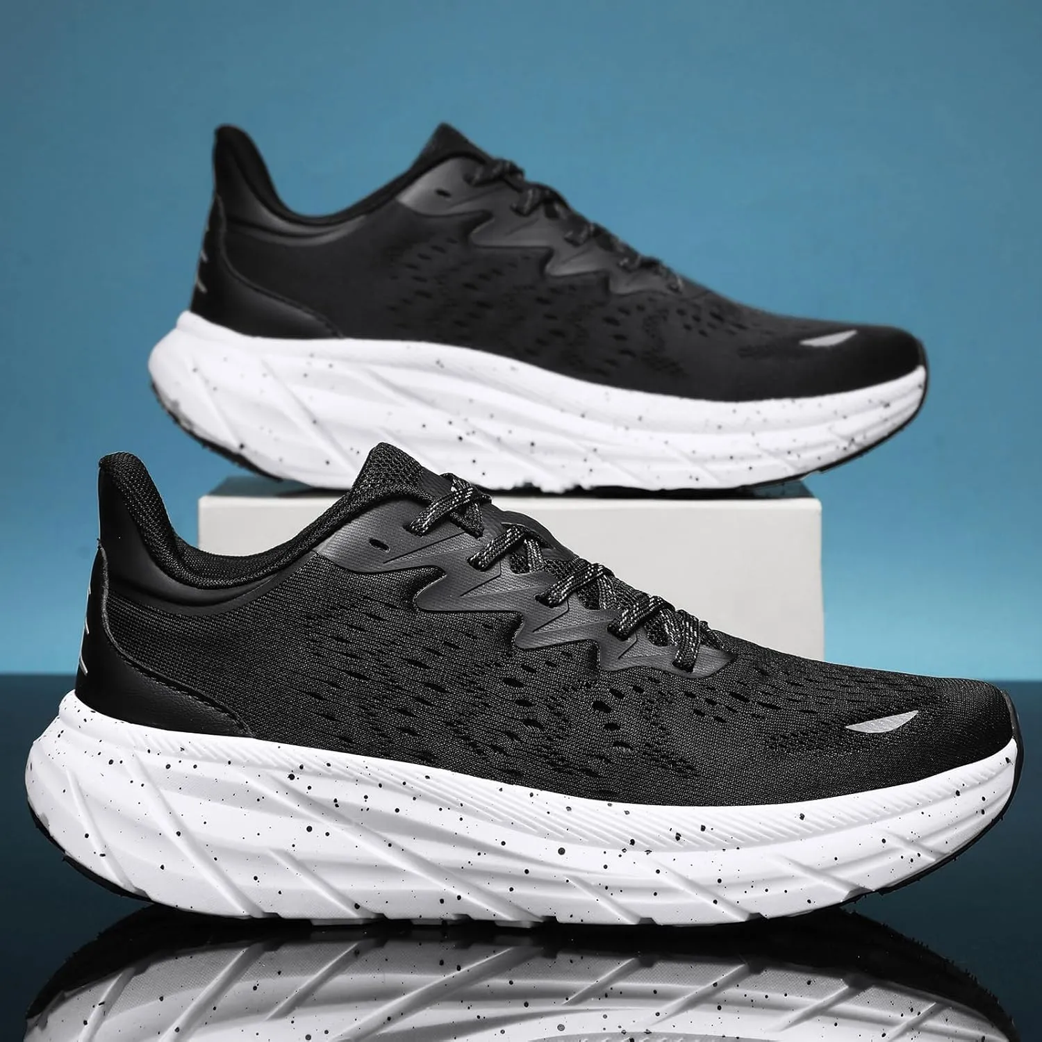 Mens Running Shoes Walking Sneakers Breathable Lightweight Soft Sole Trail Running Shoes