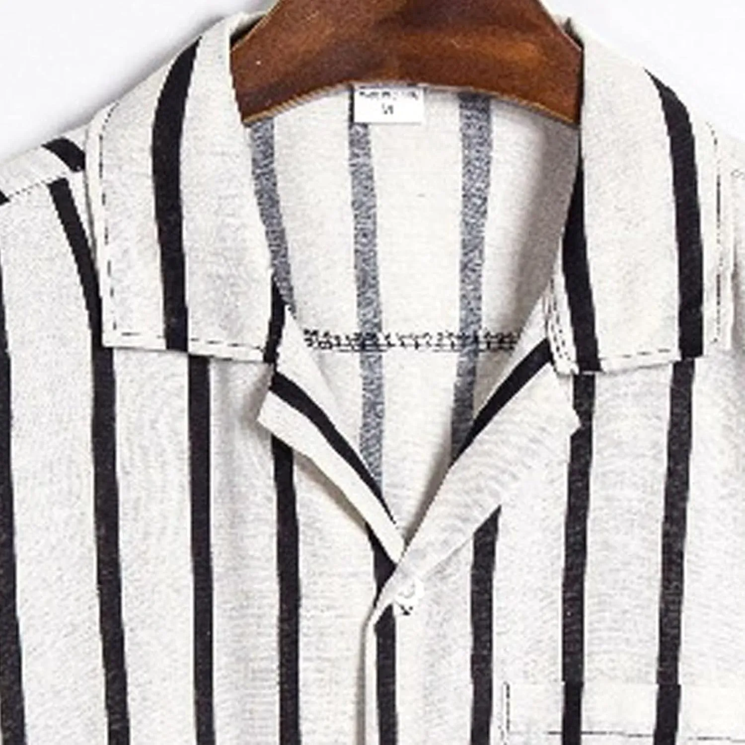 Mens Shirts Casual Men's Summer Shorts Sleeve ColorBlack Striped Label Cotton Linen Relaxed fit Dress Shirts Pockets